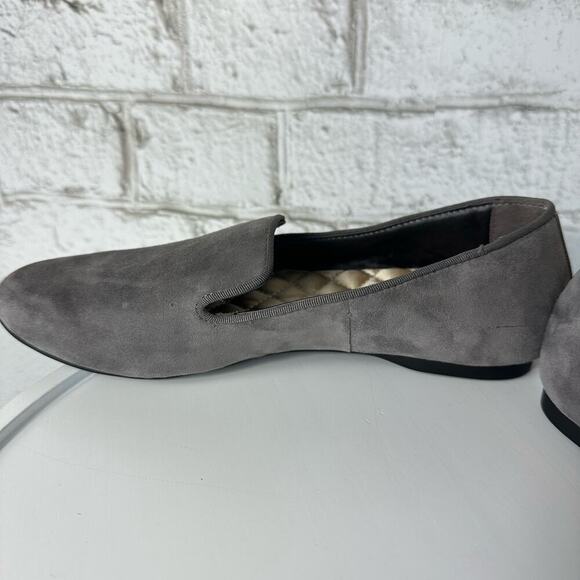 Birdies The Starling Loafers Leather Suede Slip On Neutral Minimal Gray Grey 6 - Picture 10 of 14